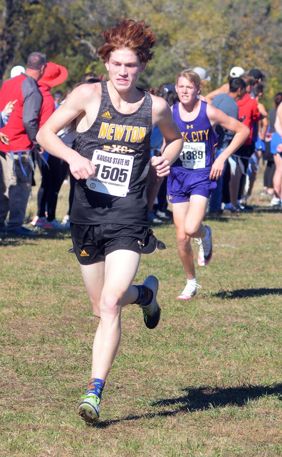 Newton High School runner Simon Secor finished 58th at the Class 5A State Cross Country Championships Saturday at Four Mile Creek Resort in rural Augusta. Newton finished 12th in the team standings.