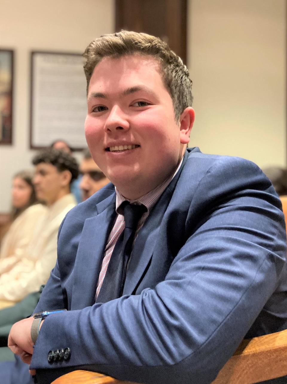 Worcester resident Daniel Mara attended the Joint Committee on Education Wednesday to urge legislators to establish personal finance classes as a graduation requirement
