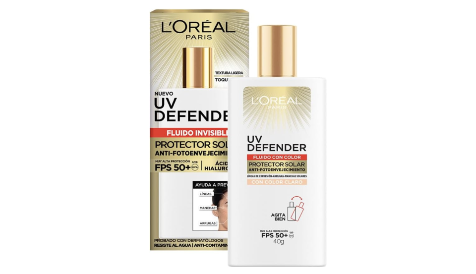 L'Oréal Paris Protector Solar Diario FPS50+ UV Defender fluido invisible