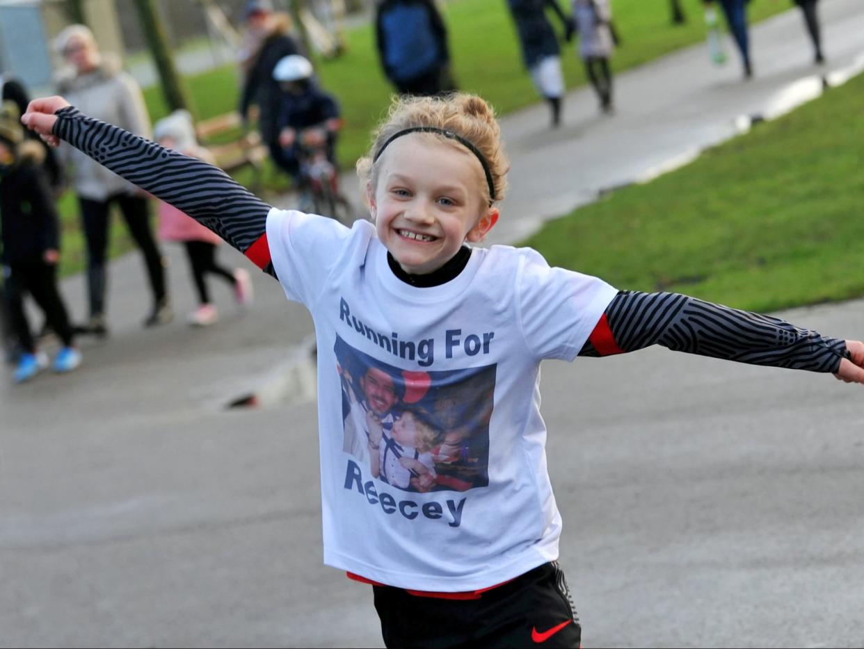 Nine-year-old Jordan Banks raised thousands for a mental health charity this year in memory of his uncle, according to a fundraising page (Blackpool Gazette / SWNS)