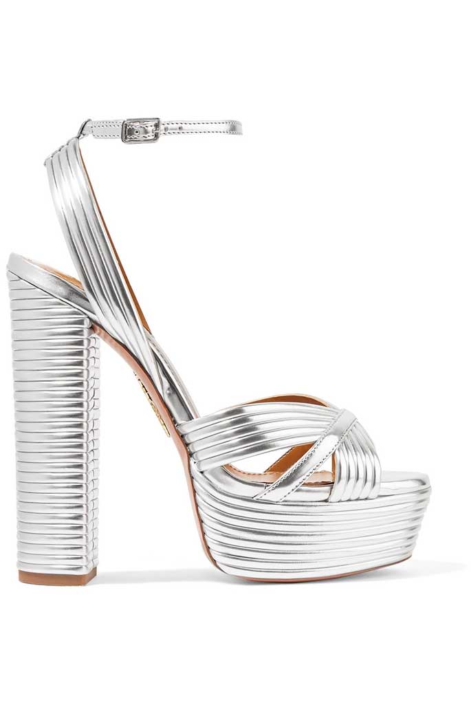 Aquazzura Sundance platform sandals.