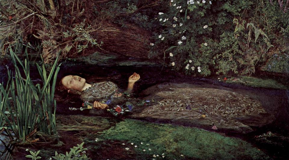 Ophelia by  John Everett Millais