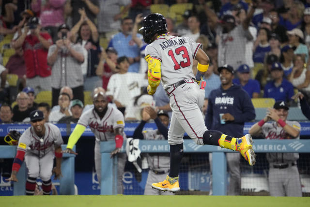 Ronald Acuna's bizarre hit-by-pitch mark against Marlins increases