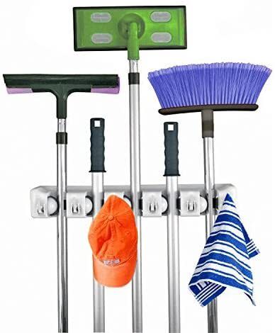 It'll become your cleaning station with five spots for long-handed tools and six hooks to help corral product bottles.<br /><br /><strong>Promising review:</strong> "Perfect! Exactly what I needed to organize my mop, broom, scoop, etc. Efficient and easy to use. A little hard to get my scoop into it but that&rsquo;s cause it&rsquo;s thicker than the rest of items. <strong>Love that there are hooks.</strong> Spray bottles and cleaning product bottles hang perfectly on there too." &mdash; <a href="https://www.amazon.com/gp/customer-reviews/R15T5BUNAARTIA?&amp;linkCode=ll2&amp;tag=huffpost-bfsyndication-20&amp;linkId=ababf7809e9c4e4ad1bc1f77b17768ef&amp;language=en_US&amp;ref_=as_li_ss_tl" target="_blank" rel="noopener noreferrer">Kavita Chandanie</a><br /><br /><strong><a href="https://www.amazon.com/Home-position-solutions-organizer-shelving/dp/B00EJU3SWY?&amp;linkCode=ll1&amp;tag=huffpost-bfsyndication-20&amp;linkId=649728da9628a822c81288362ca8bba6&amp;language=en_US&amp;ref_=as_li_ss_tl" target="_blank" rel="noopener noreferrer">Get it from Amazon for $13.99.﻿</a></strong>