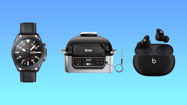 Save on smartwatches, cookers, earbuds and more with Amazon Renewed. (Photo: Samsung / Ninja / Beats)