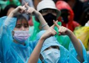 Pro-democracy protesters attend an anti-government demonstration, in Bangkok