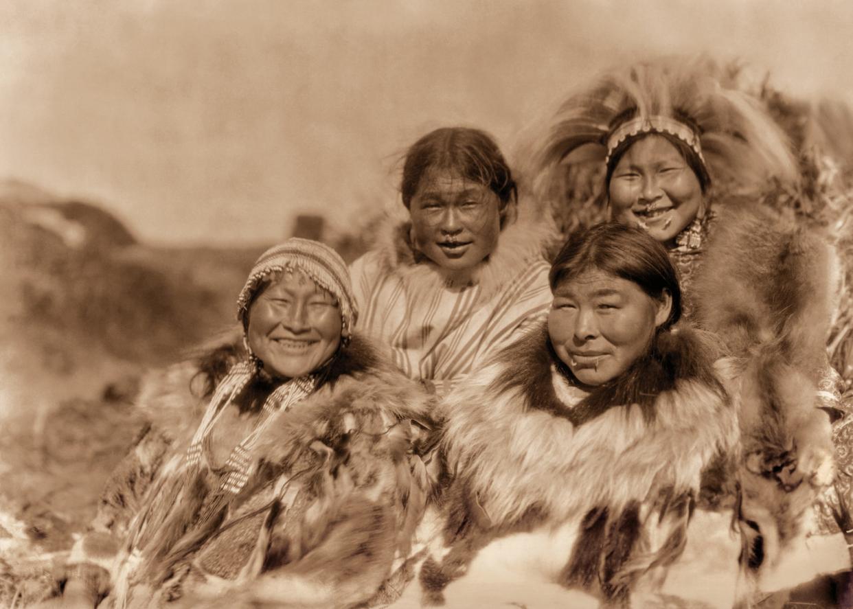 Four Indigenous women of Nunavik Island in the Bering Sea. From the new exhibition, 