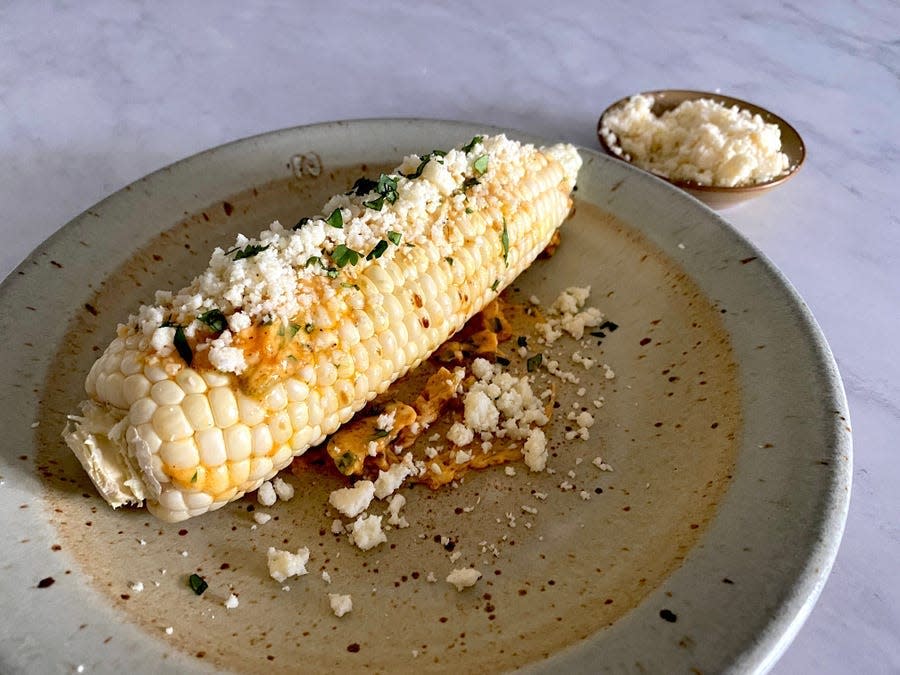 Aaron Sanchez's corn on the cob.