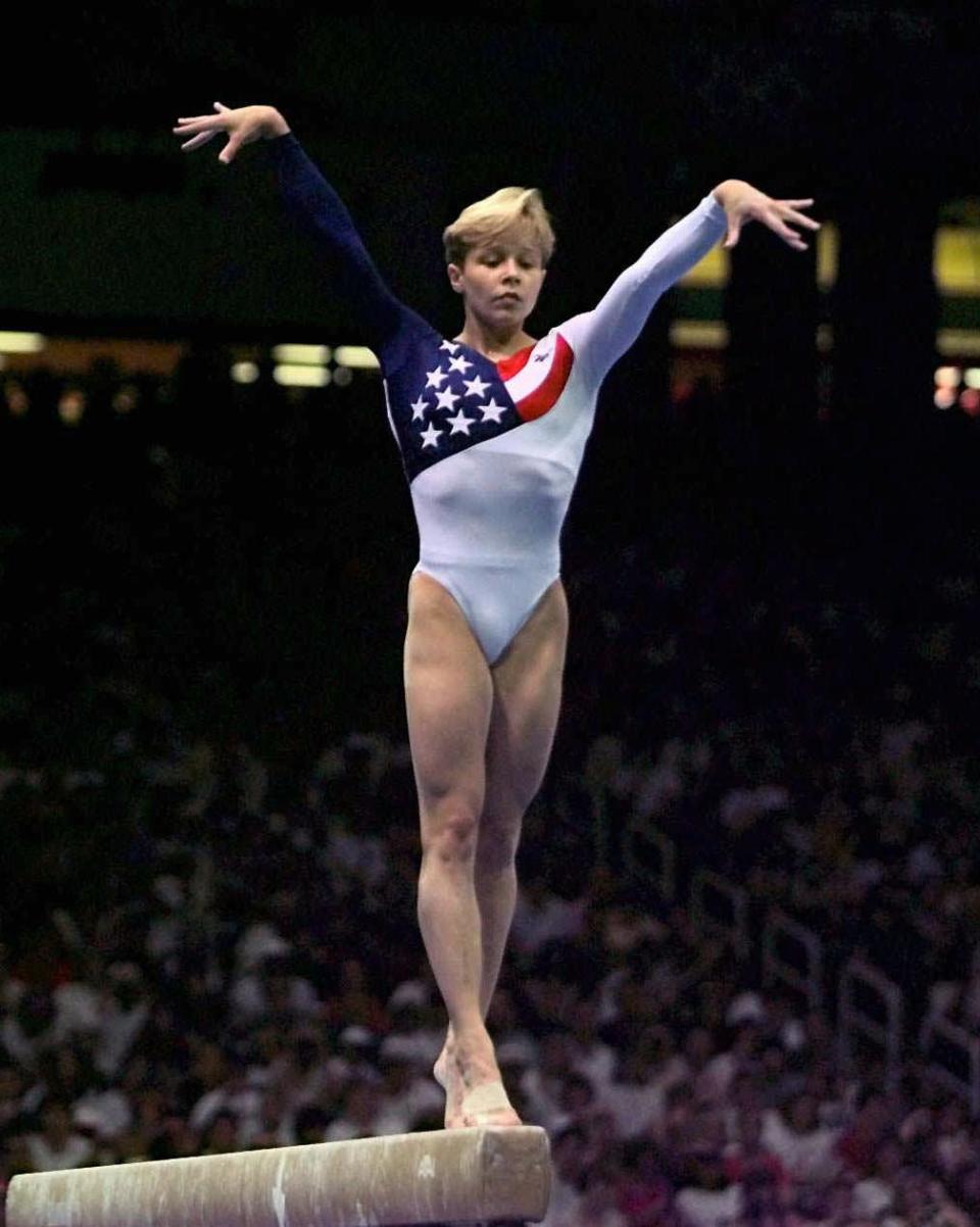 Amanda Borden was the team captain on the gold medal-winning team in the Atlanta Olympics.
