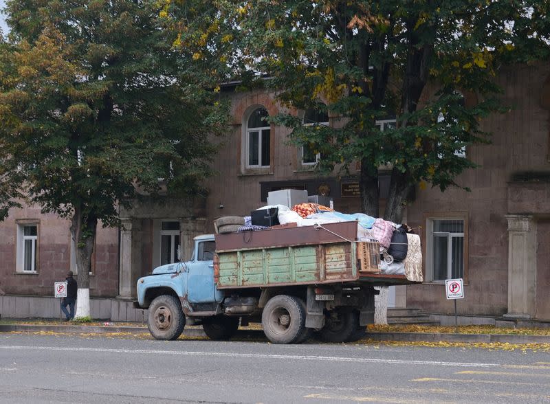 Residents leave Nagorno-Karabakh