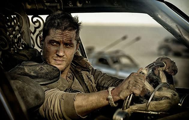 Tom (in mad Mx: Fury Road) is no stranger to playing to action hero. Source: Roadshow