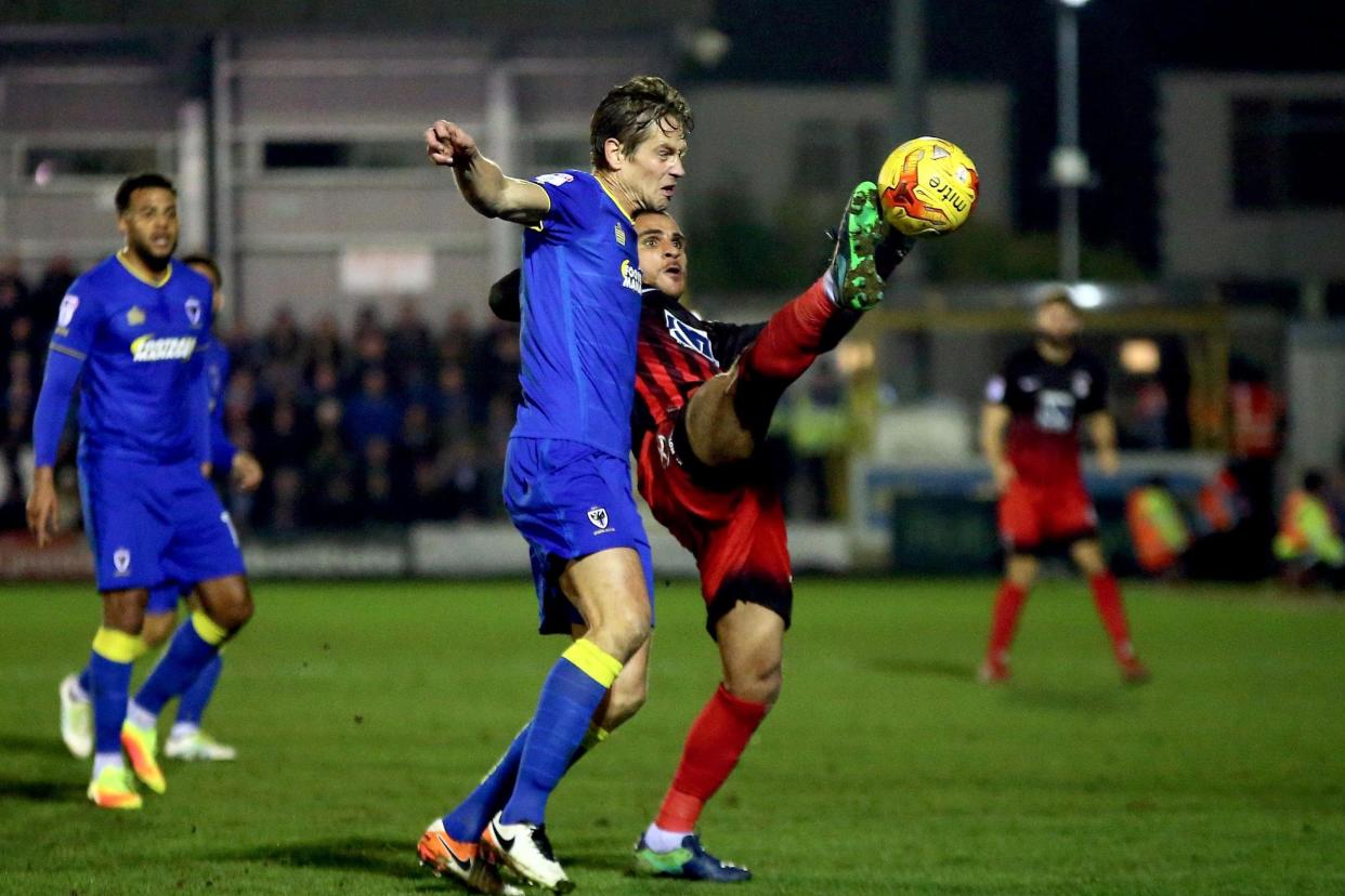 Star wars: Paul Robinson, battling for possession with Coventry’s Marcus Tudgay, wants to extend his playing career for as long as possible: Harry Murphy/Getty Images