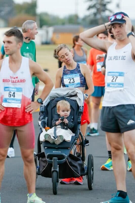 Stroller marathon record