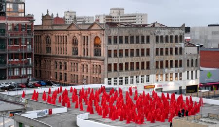 REFILE - CORRECTING OBJECT NAME Contemporary New York artist Spencer Tunick is seen photographing nude Melburnians for his latest piece, "Return of the Nude", as part of Chapel St, Prahran's Provocare festival, in Melbourne, Australia, July 9, 2018. AAP/Penny Stephens/via REUTERS