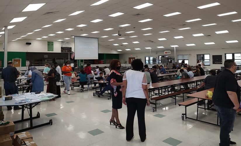 Haines City High School’s “Parent University” meeting. (Leslie Paul)