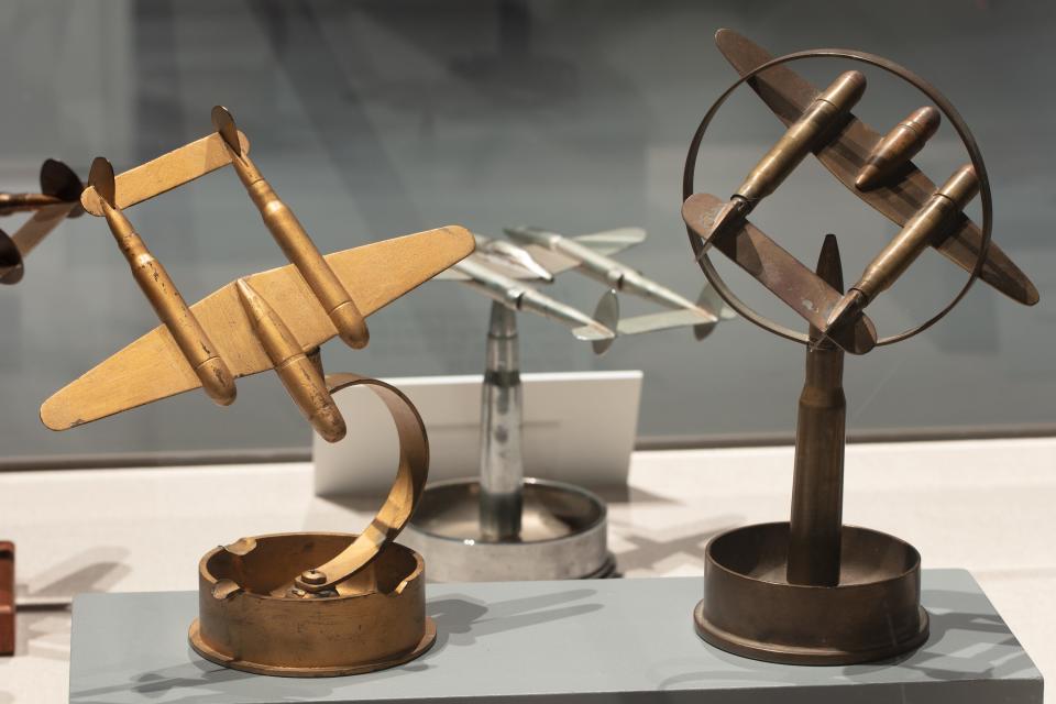 SOLDIER/ARTIST: Trench Art in World War II at the National WWII Museum in New Orleans includes art, souvenirs and tools made out of the discarded materials and waste of war.