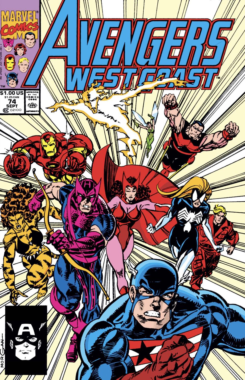 Avengers West Coast #74 cover