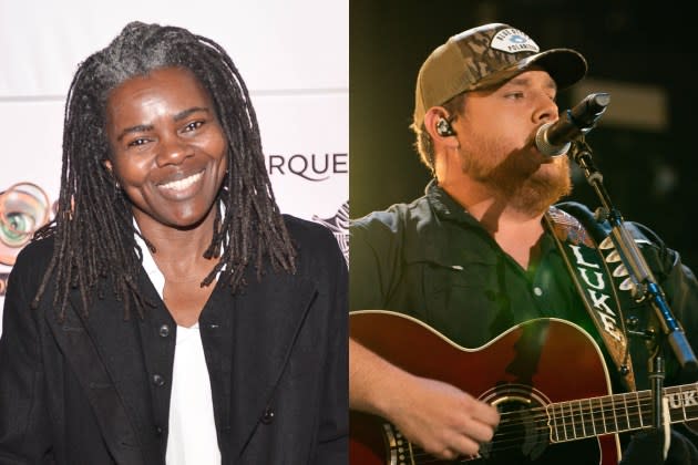 Tracy Chapman and Luke Combs will perform "Fast Car" at the Grammys. - Credit: Trisha Leeper/WireImage; Connie Chornuk via Getty Images