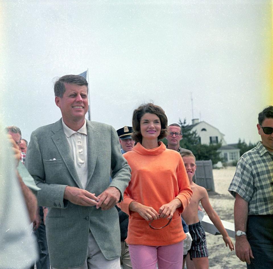 president john f kennedy and his wife
