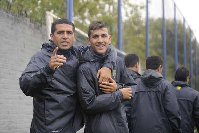 Riquelme y Paredes, cuando fueron compañeros en Boca