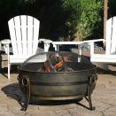 <p><strong>Sunnydaze Decor</strong></p><p>amazon.com</p><p><strong>$193.49</strong></p><p>With its curved feet and strap detailing, this cauldron-style fire pit in a brushed bronze finish is just right for a slightly more formal outdoor space.</p>