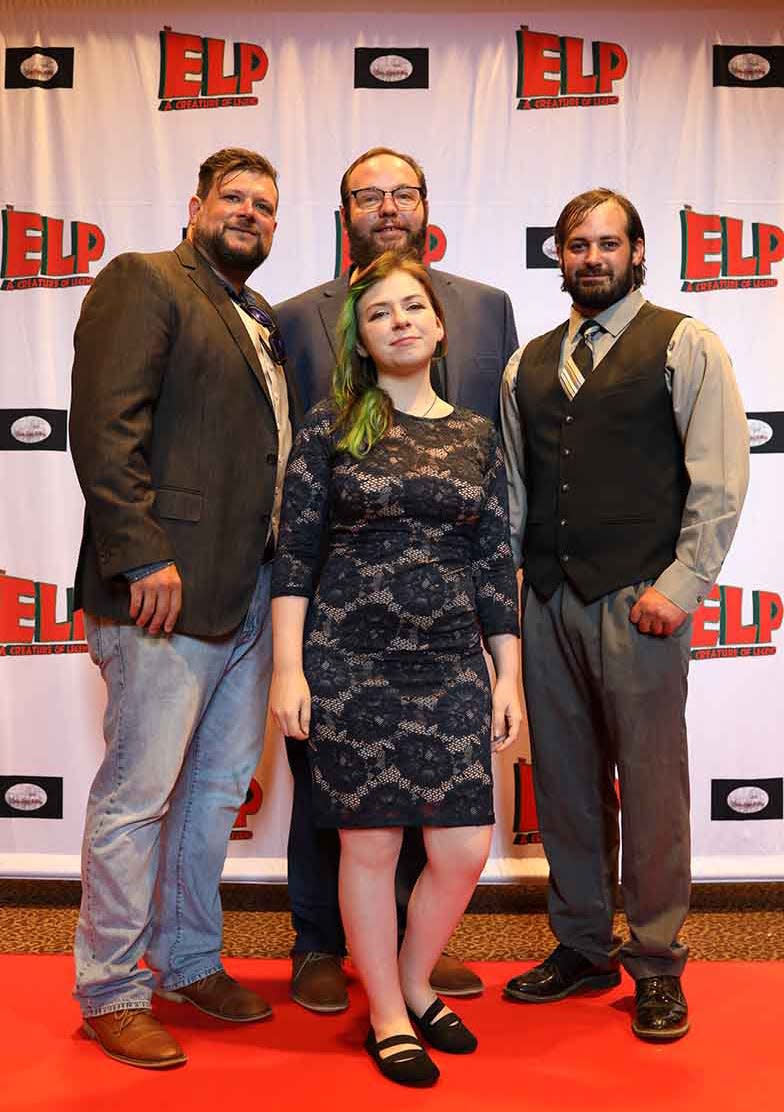 Starring in "The ELP: A Creature of Legend" are Dale dePerrodil (left) Dann Eudy (back), Jacob Bordelon and Patricia Bandy. The movie was filmed in Rapides and Avoyelles Parishes.