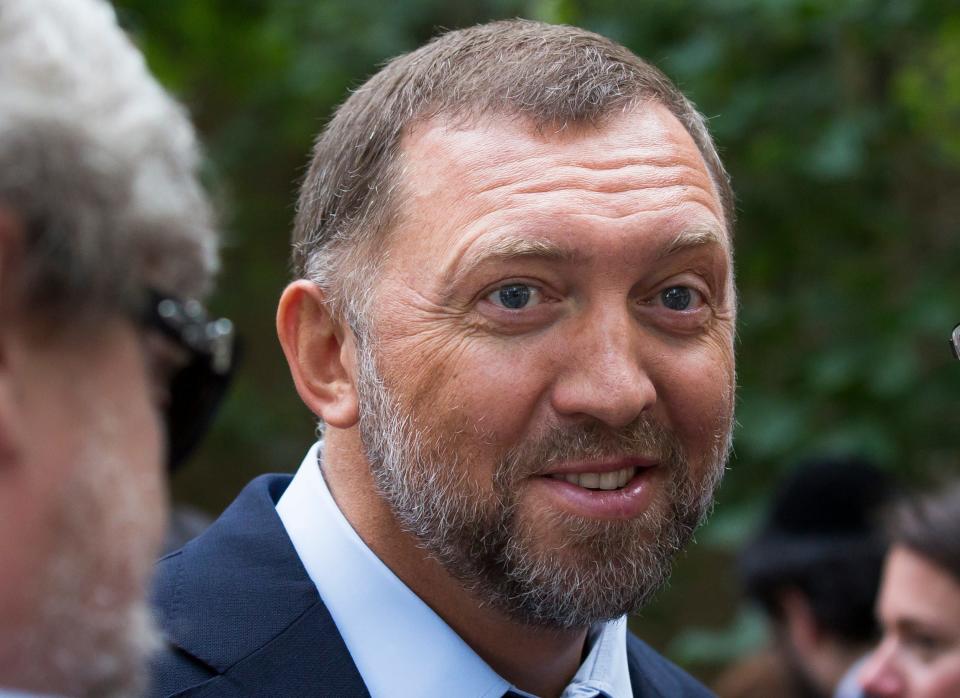 Russian metals magnate Oleg Deripaska attends Independence Day celebrations at Spaso House on July 2, 1015, the residence of the American Ambassador in Moscow.