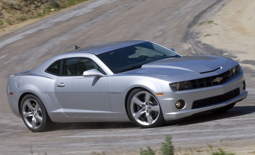 <p>By 2009, Chevrolet was ready to recognize the error of its ways, and that year it reintroduced the Camaro as a 2010 model. Now based on an Australian Holden chassis with an all-independent suspension, it was offered in base and RS form powered by a 304-hp, 3.6-liter, DOHC 24-valve V-6 or as an SS powered by a 6.2-liter LS-series V-8 rated at a massive 426 horsepower. The major problem with the new car? It was tough to see out of it. "<a href="http://www.caranddriver.com/comparisons/2010-chevy-camaro-ss-vs-2010-ford-mustang-gt-2009-dodge-challenger-r-t-comparison-tests" rel="nofollow noopener" target="_blank" data-ylk="slk:It's not a Camaro unless it can set fire to a burnout box;elm:context_link;itc:0;sec:content-canvas" class="link ">It's not a Camaro unless it can set fire to a burnout box</a>," wrote <em>C/D</em>'s Aaron Robinson. "Frankly, we expected the 60-mph mark to arrive sooner than 4.8 seconds." Oh, how standards had changed.</p>