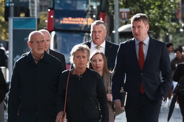 Pat Finucane's family