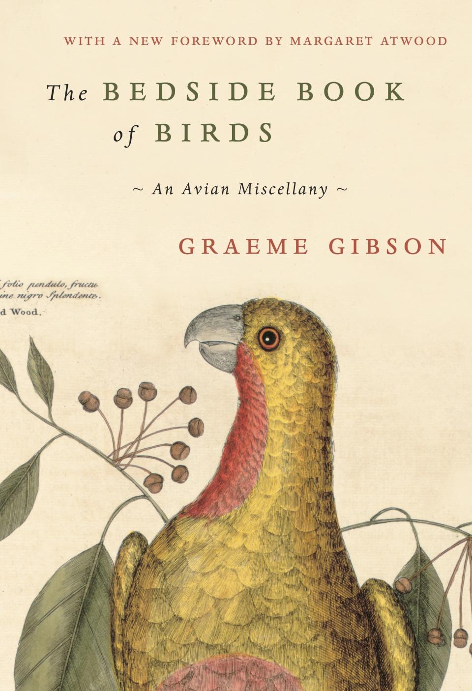 This cover image released by Doubleday shows “The Bedside Book of Birds: An Avian Miscellany,” an illustrated compilation of folktales, poems, fiction and nonfiction by Graeme Gibson. (Doubleday via AP)