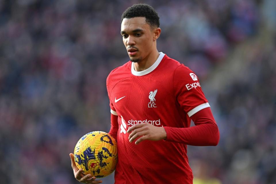 Blow: Alexander-Arnold will be missing for Liverpool (Liverpool FC via Getty Images)