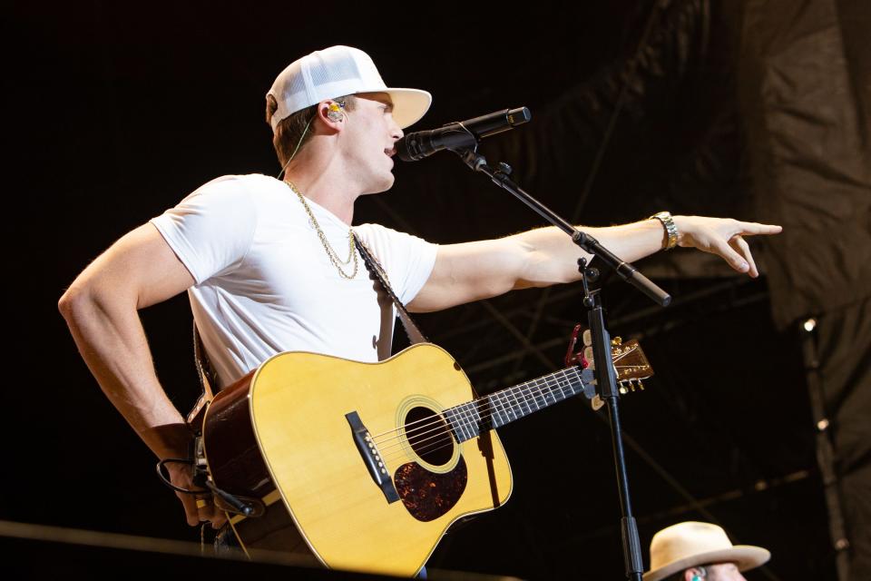 Parker McCollum performs on Oct. 16, 2021, at Country Thunder Arizona in Florence.