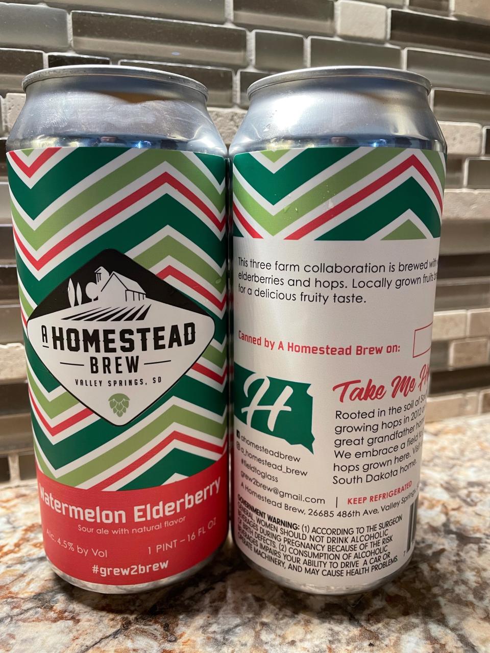 Watermelon Elderberry Sour Ale from A Homestead Brew