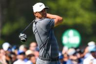 Jun 17, 2018; Southampton, NY, USA; Brooks Koepka tees off the eighth hole during the final round of the U.S. Open golf tournament at Shinnecock Hills GC - Shinnecock Hills Golf C. Dennis Schneidler-USA TODAY Sports