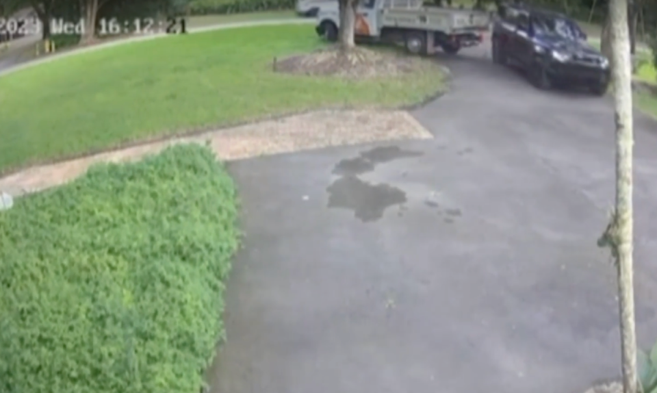 Video shows Tatiana pulling into her driveway as a rented Home Depot truck rams into the passenger side of her vehicle before speeding away in August 2023 (WPLG)