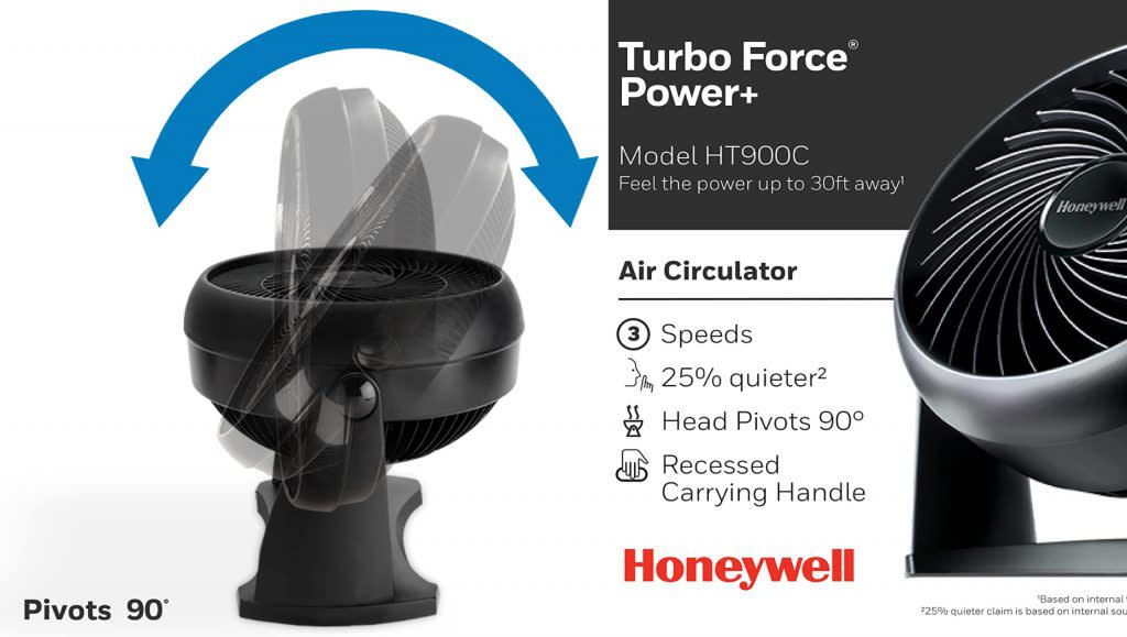 Honeywell - Ventilateur Super Turbo - HT900E
