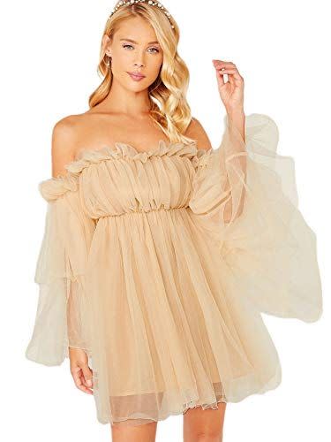 <p><strong>Romwe</strong></p><p>amazon.com</p><p><strong>$39.99</strong></p><p>This dress is packed with show-stopping flare, and its available in 12 colors, so you can def pair it with your baby shower theme. If you want to upgrade your look, throw a flower crown over your softly-curled hair. </p><p><strong>Sizes: XS - 3XL</strong></p>