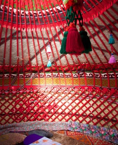 Yurt making in Central Asia
