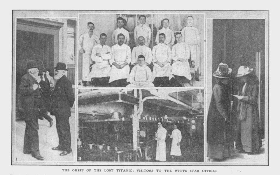 The chefs who worked on board the Titanic