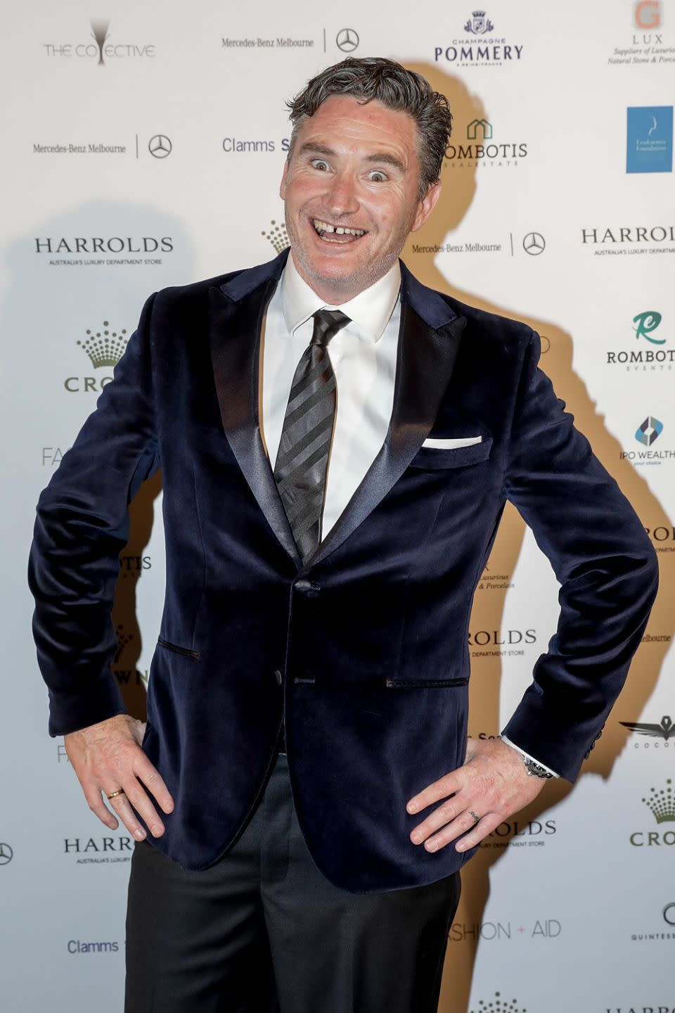 Hughesy, pictured here in 2017, has revealed he's started losing a lot of teeth and there's a very interesting reason behind his loss of gnashers. Source: Getty