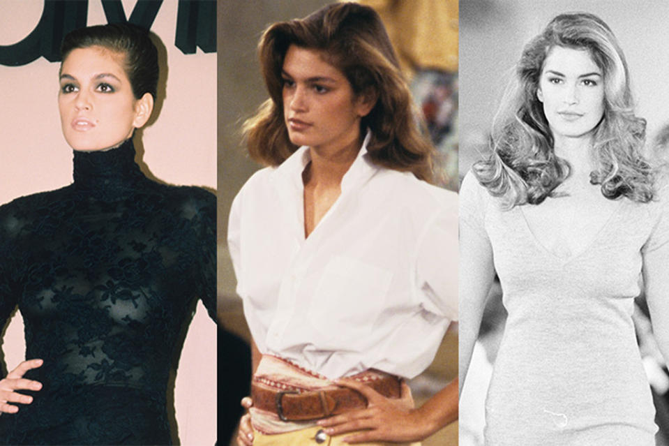 cindy crawford, runway, model