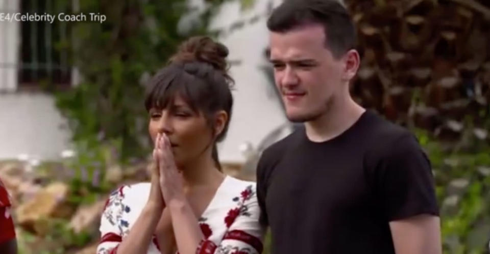 Pallett and George Sampson on ‘Celebrity Coach Trip’ (E4)