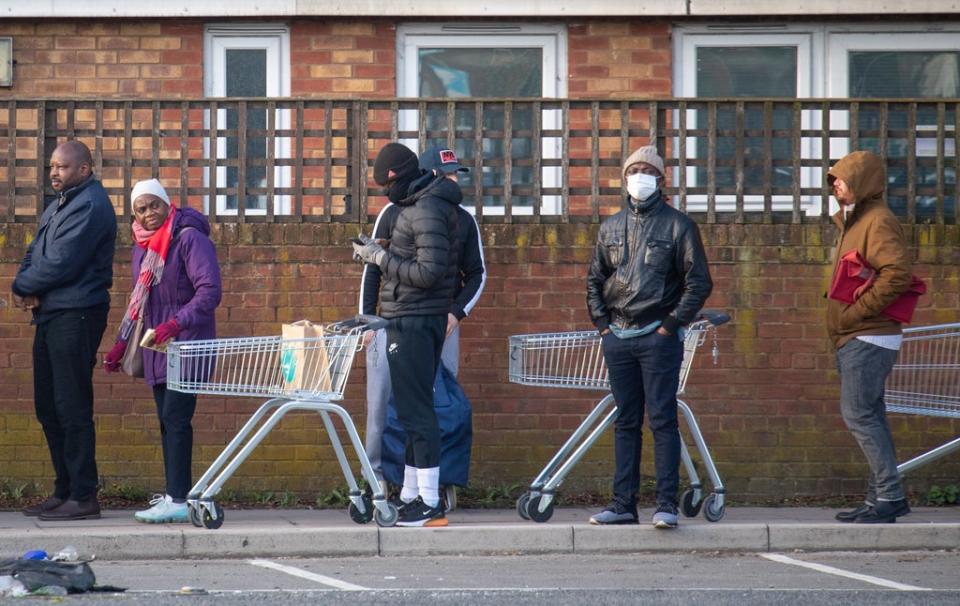 Lidl enjoyed a boost in sales as customers queued up during the pandemic to do their shopping (Dominic Lipinski / PA) (PA Archive)