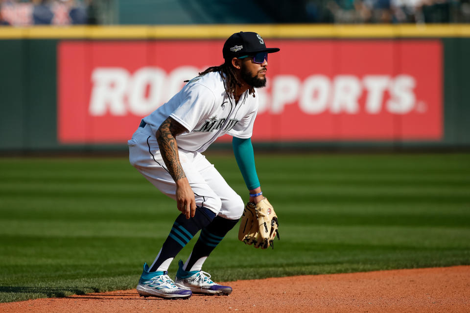 西雅圖水手主戰游擊手J.P. Crawford。（Joe Nicholson-USA TODAY Sports）