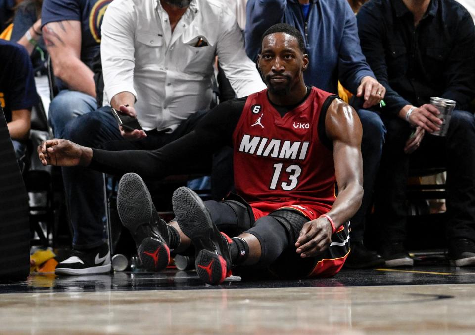 Bam Adebayo isn't interested in having his paycheck docked. (AAron Ontiveroz/The Denver Post)