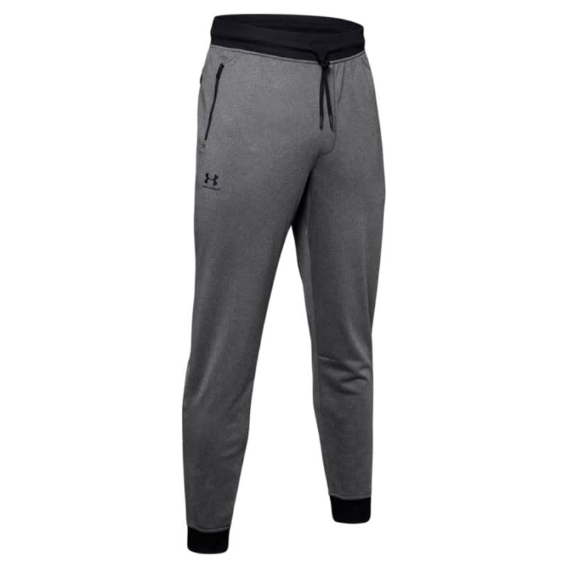 <p>Courtesy of Amazon</p><p>Joggers are the ultimate pants for a guy who prefers a minimalist wardrobe. They’re great for wearing while working out and running outdoors in the cool months, offer a flattering athletic taper, and are stylish enough to wear while running errands or to happy hour with friends. Indeed, these Under Armour sweats can do it all, offering insane comfort in the process. Moisture-wicking polyester and zippered pockets for security maximize the already top-notch functionality.</p>