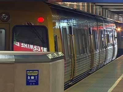 <p>A train at the Adelaide Railway Station.</p>