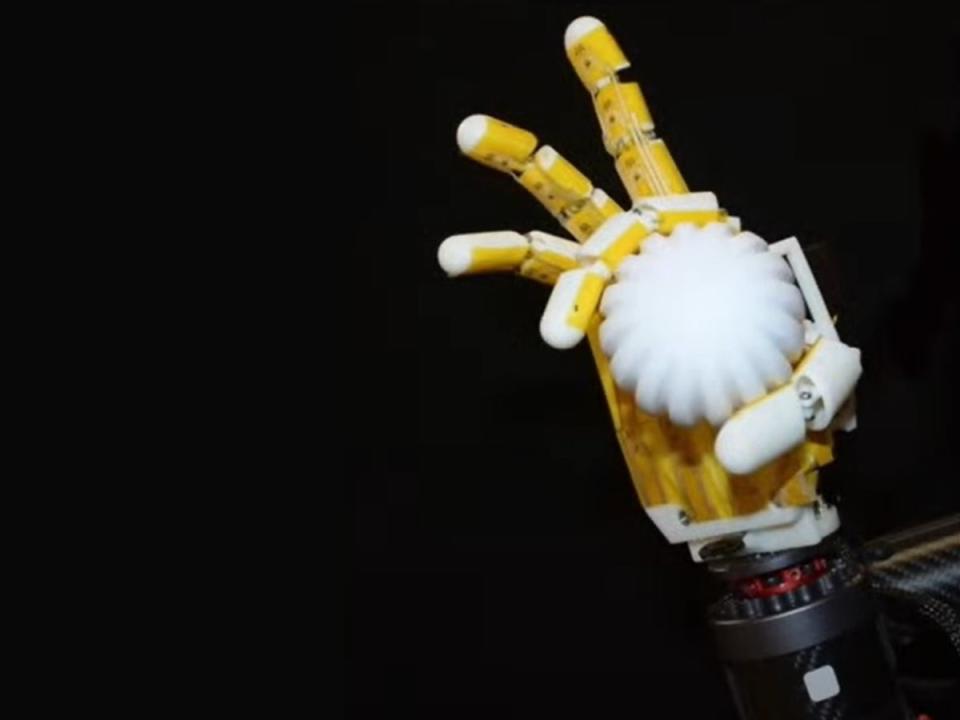 Artificial skin developed by scientists at Caltech aims to give humans more precise control over robots (Caltech)