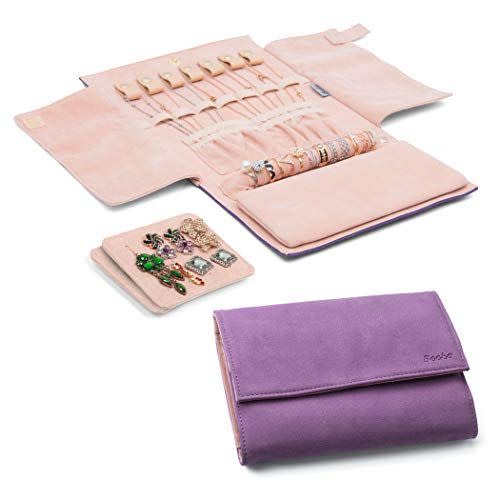 3) Jewelry Organizer Roll Travel Jewel Bag