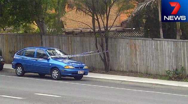 Police have found the getaway car parked 500 metres from where a security guard shot a gunman. Photo: 7News